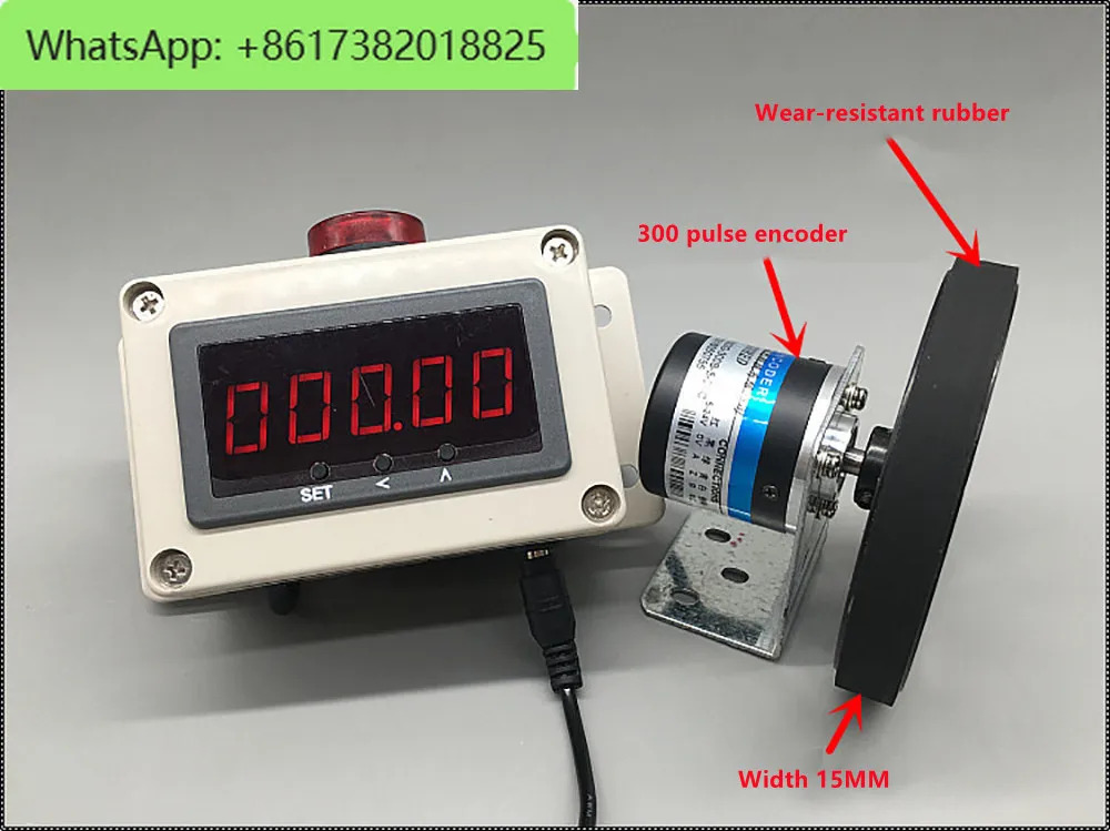 AC 100-240V 산업롤러 고정밀 미터 카운터 야드 디지털 디스플레이 전코드 인코더