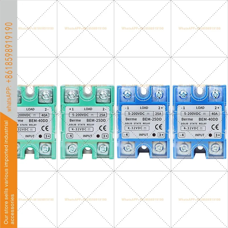 BEM-25DD 단상 솔리드 스테이트 릴레이 SSR-25DD DD220D25 25A DC 제어
