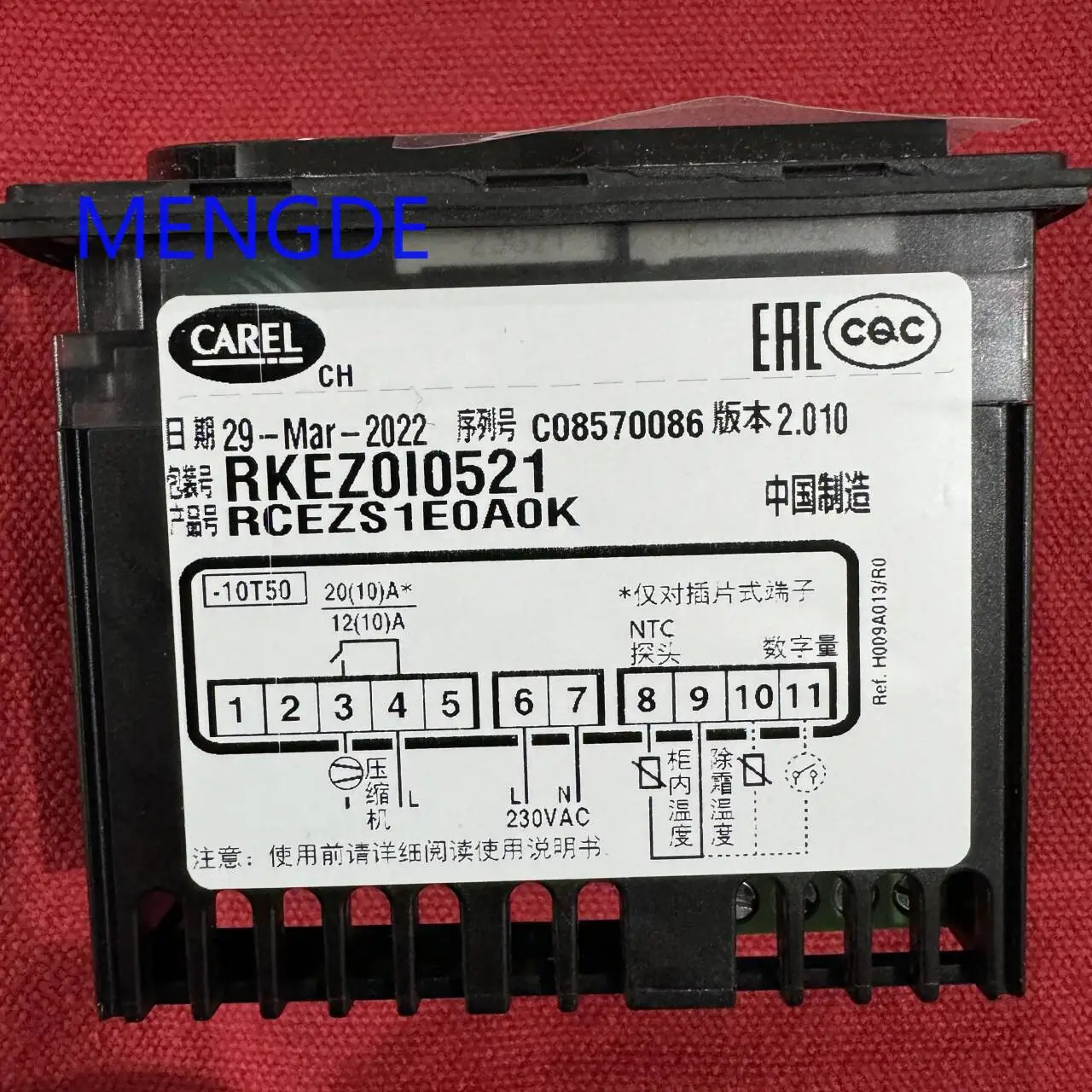 CARLE RKEZ0I0521 센서가 포함된 온도 조절기 새