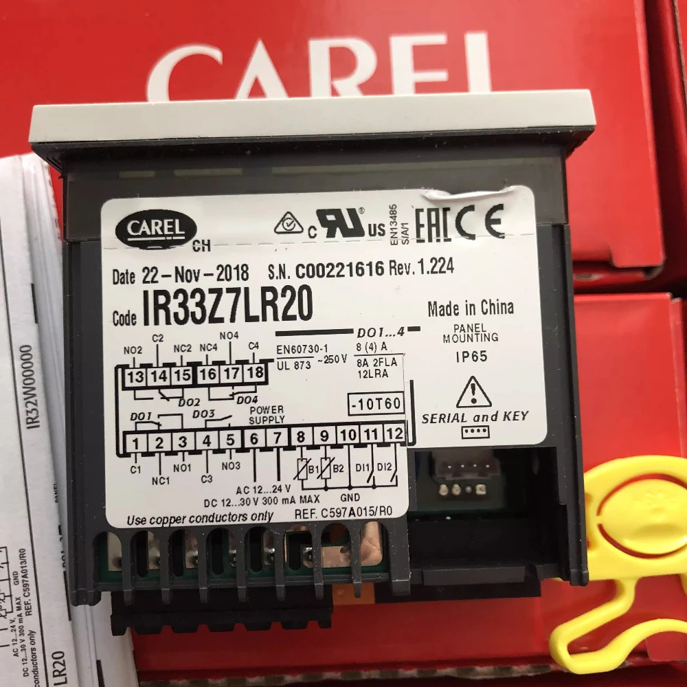 CAREL IR33Z7LR20 온도 조절기 24V 새