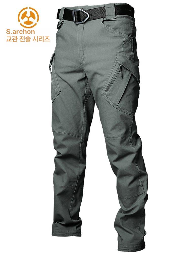 남성 카고 작업복 빅사이즈 밀리터리 방수 바지 - 상세 이미지 5