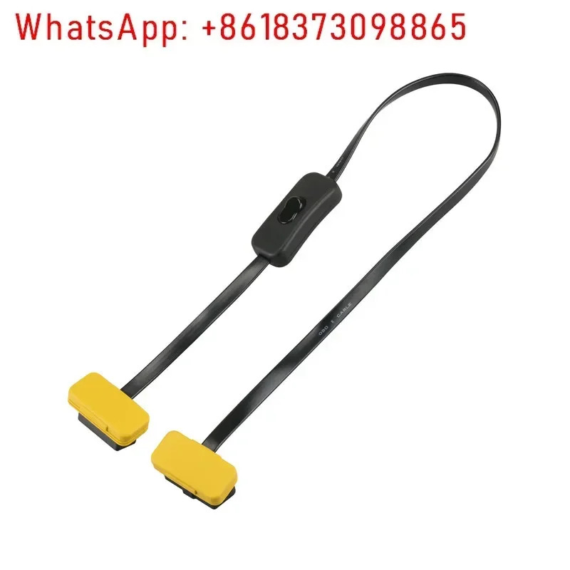 스위치가 자동차 OBD 연장 케이블 OBDII 초박형 플랫 와이어 8 코어