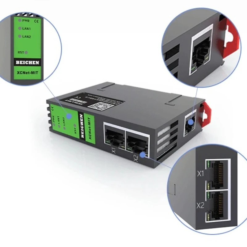 미쓰비시호환 Q/L/R PLC 이더넷 포트MC3E 프레임 서버로MODBUS TCP 프로토콜 변환 게이트웨이XCNet-MIT