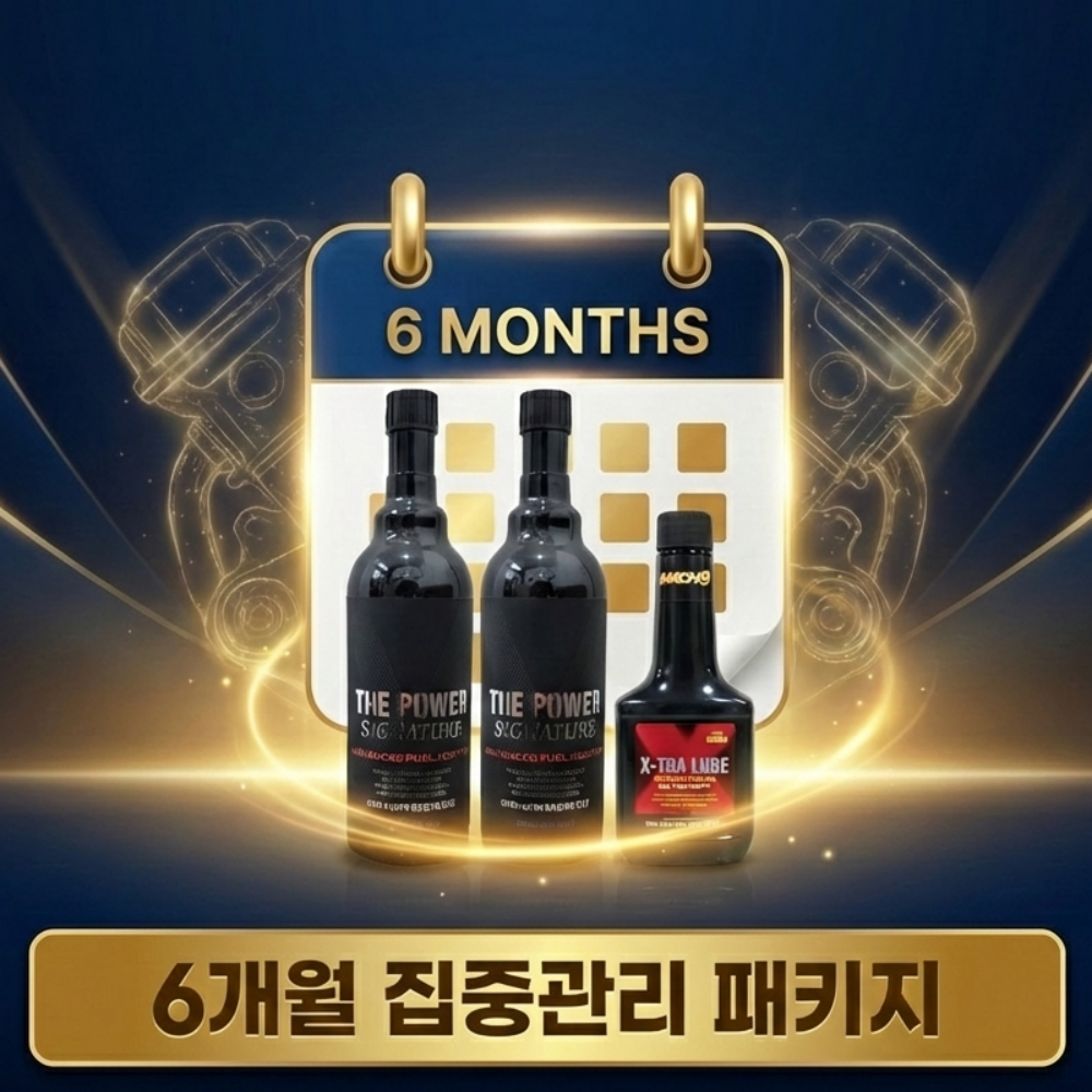 [6개월집중관리팩] 벨퍼포먼스 엔진집중관리 풀패키지 (더파워시그니처 2병 + 엔진코팅제 합본) - 상품 이미지