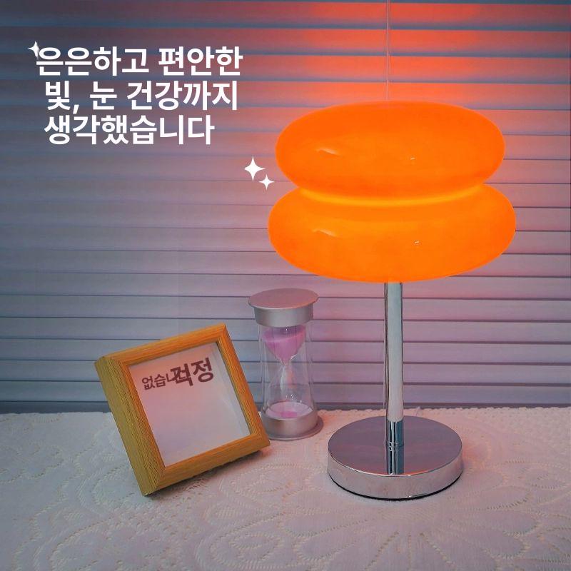 마카롱 스탠드 조명 미드센츄리 무드등 탁상 인테리어 조명 화이트 - 상세 이미지 4