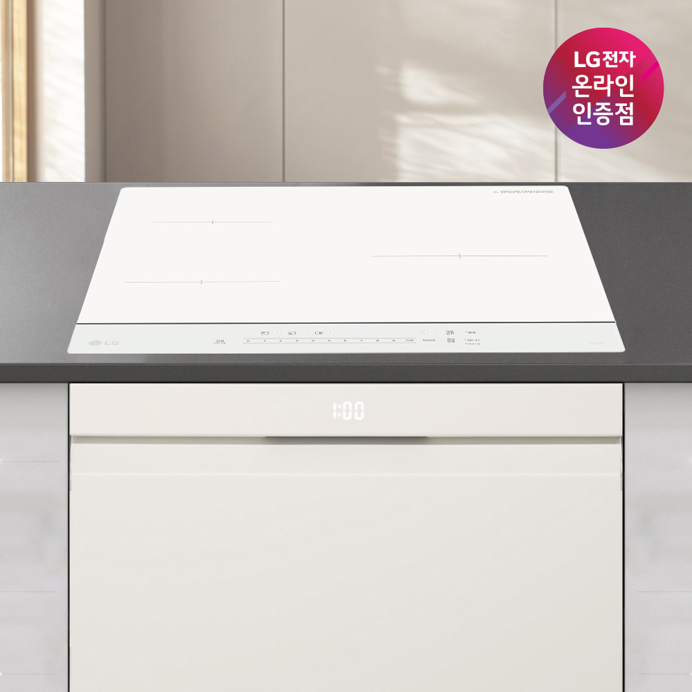 LG 디오스 오브제컬렉션 식기세척기 + LG 디오스 인덕션 (DUE6BGL1E + BEI3QKHLOE / 6BG1E-QKHE) 제품 이미지