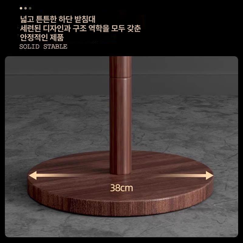 원목 이동식 옷걸이 스탠드 행거 침실 거실용 싱글 행거 - 상세 이미지 5