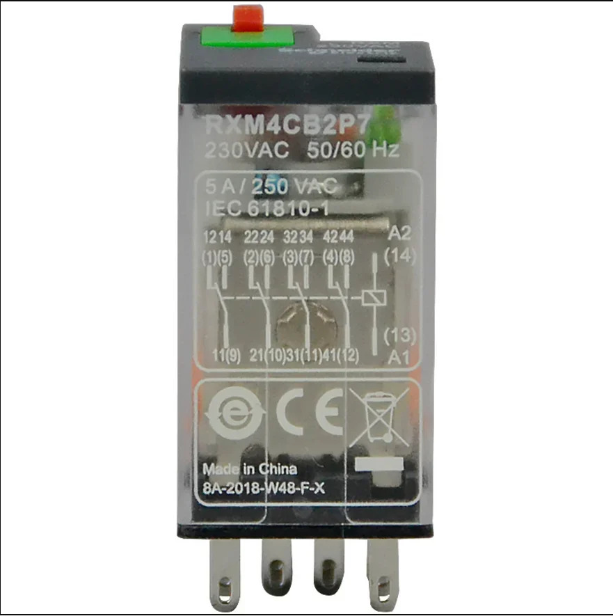 표시기 AC230V 8피트 10A 소형 플매트 카펫 러그중릴레이가 포함된 RXM2CB2P7