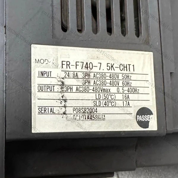1개 7.5KW 주파수 변환기 FR-F740-7.5K-CHT1 리퍼 완료 OK