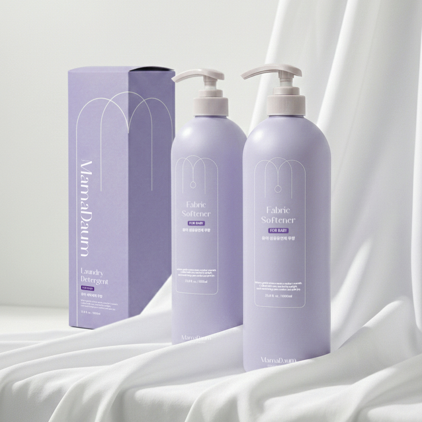 마마다움 아기 섬유유연제 EQ프리 무향 실내건조 탈취강화 타올유연제 1L, 3개 - 상품 이미지