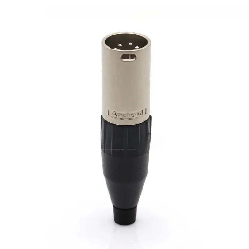 4Pcs 실버 도금 AC4M 4 코어 수 XLR 밸런스드 플매트 카펫 러그
