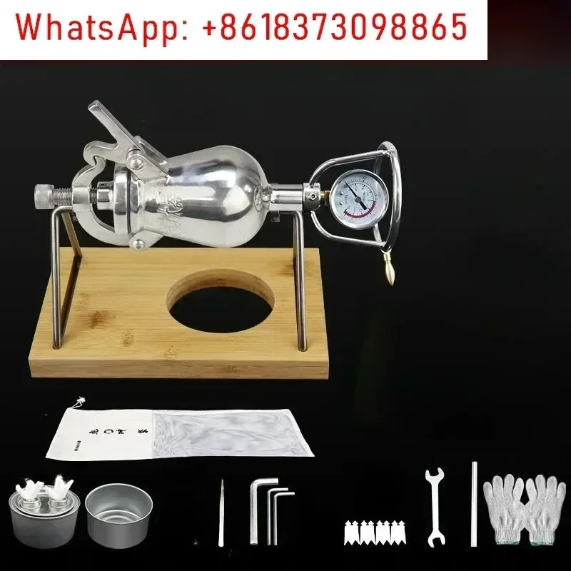 99/340/400/500/1000ML 스테인레스 스틸 미니 팝콘 기계 구식 손으로 크랭크