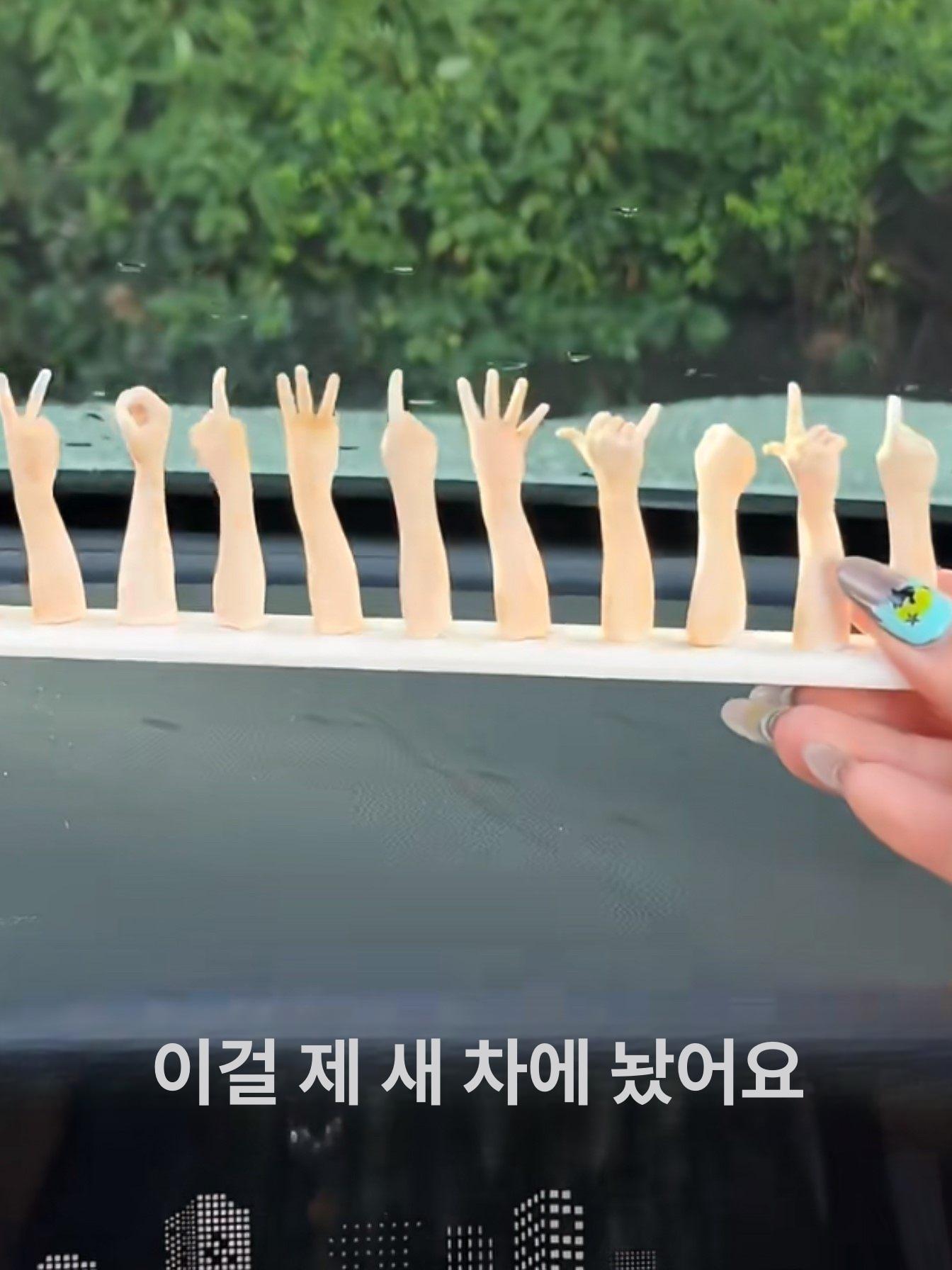 차량용 손가락 임시 번호판 대시보드 전화번호 표시기 - 상세 이미지 4