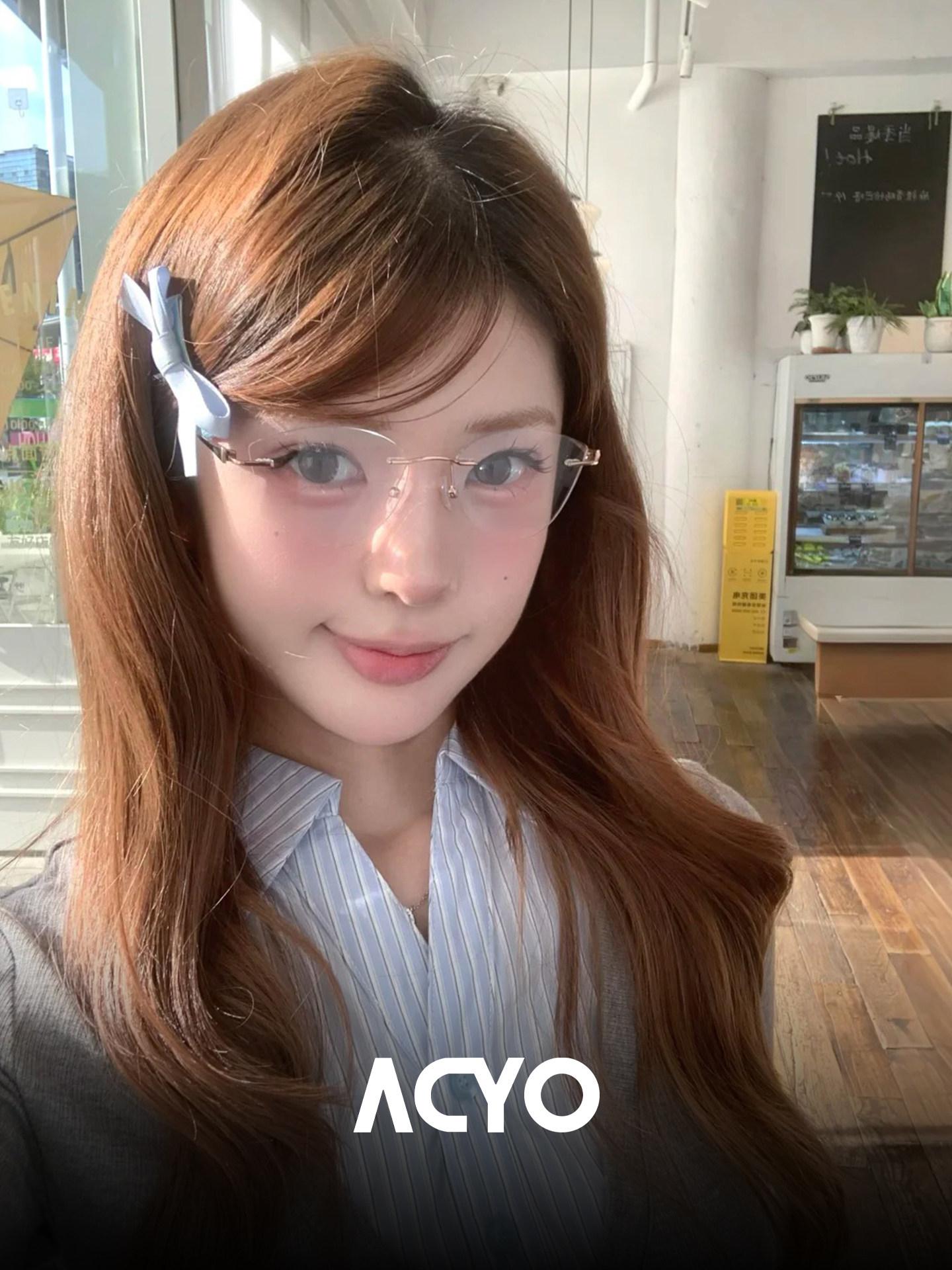 캣아이 안경 안경테 캣츠아이 복고 긱시크 레오파드 레트로 금테 빈티지 - 상세 이미지 5