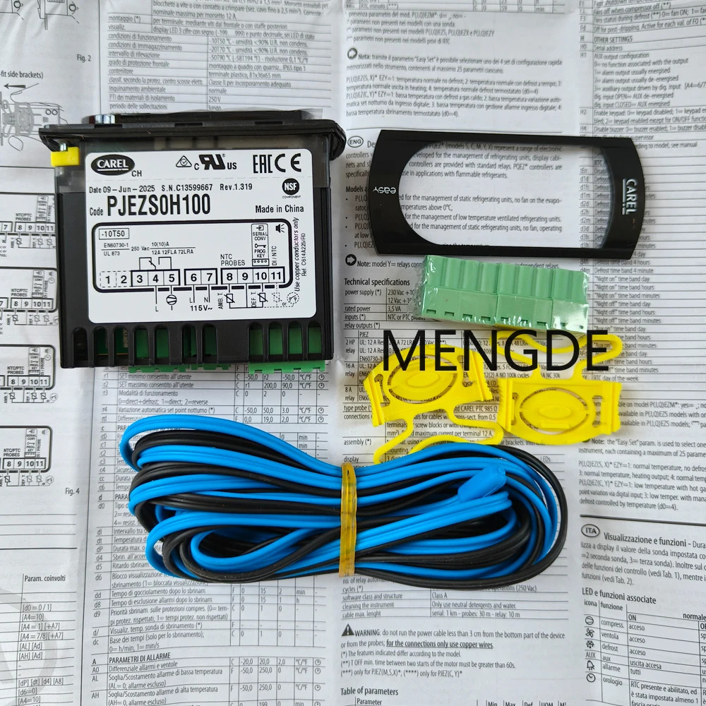CAREL PJEZS0H100 온도 컨트롤러 115V 센서 새 원본