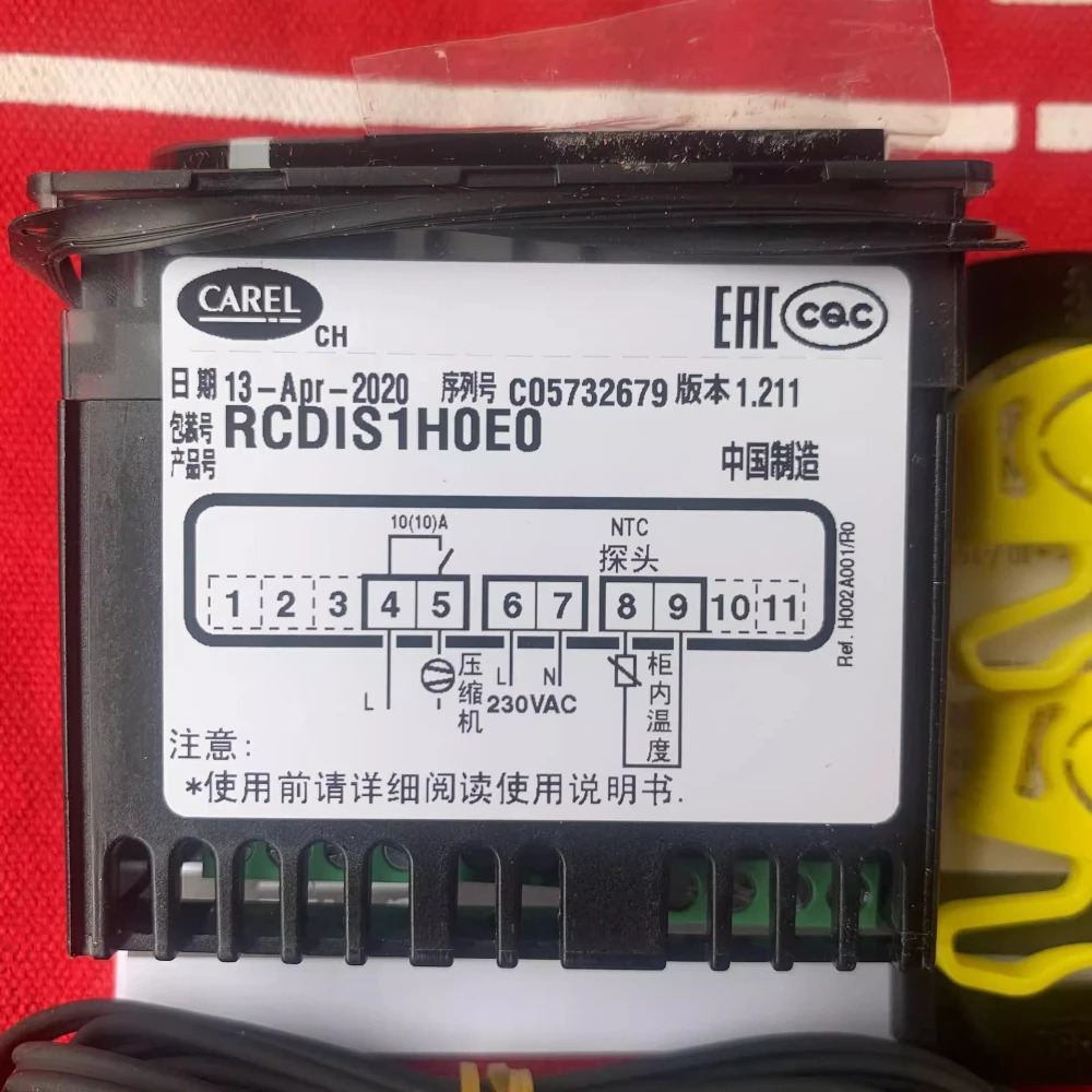 CAREL RCDIS1H0E0 센서가 포함된 온도 컨트롤러 새 원본
