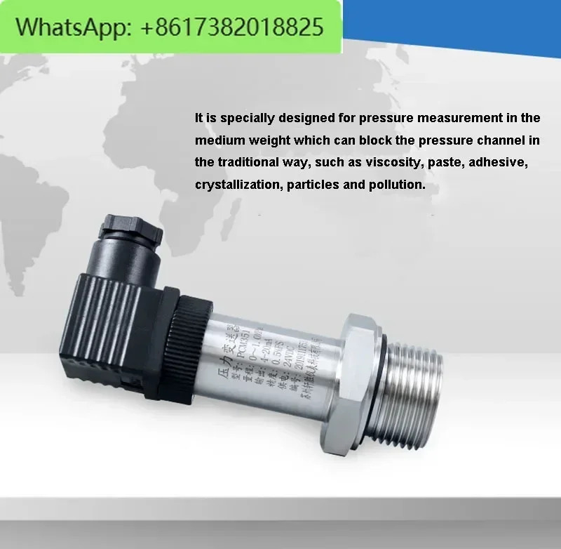 -100KPa-0-60MPa 4-20mA 0-20MA 0-5V 0-10V RS485 출력 평면 필름 압력 트랜스미터 다이어프램 OEM 맞춤형