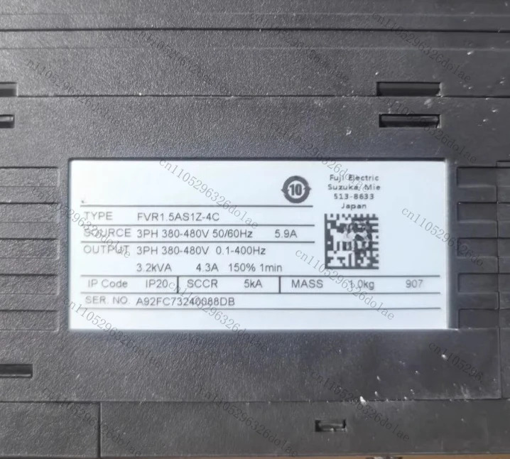 1개 1.5kw 전력 380-480V 전압 주파수 변환기 FVR1.5AS1Z-4C 3상 리퍼 완료