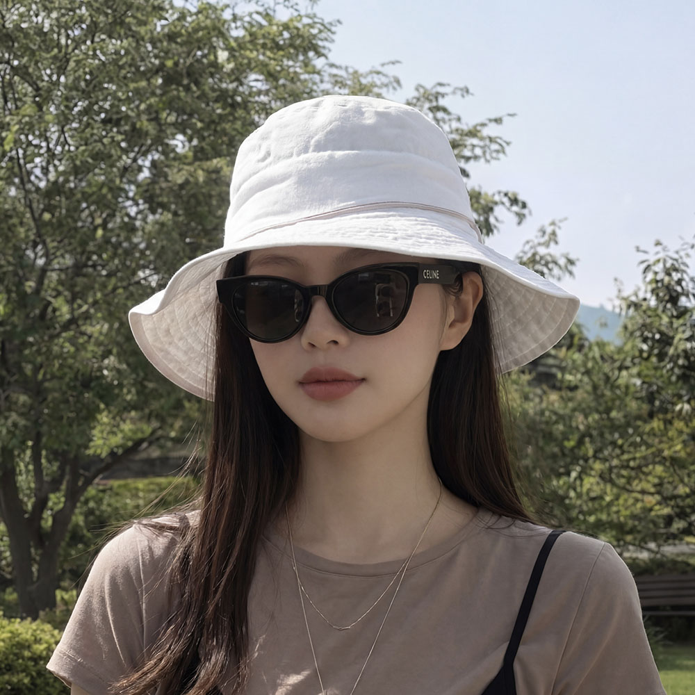 여성 여름 챙넓은 버킷햇 벙거지 휴양지 해외 여행 비치 챙 모자 이미지