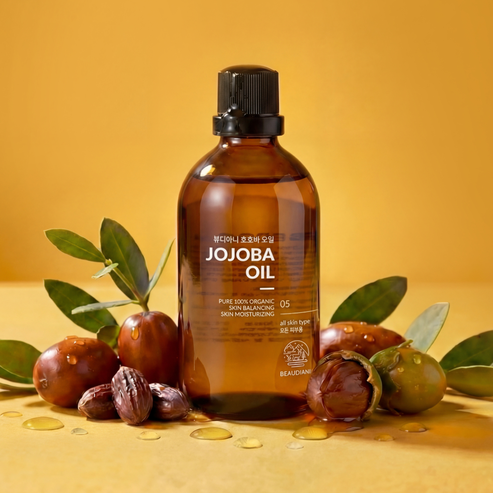 뷰디아니 비정제100% 유기농 호호바오일 냉압착 악건성 보습 천연오일 100ml 이미지