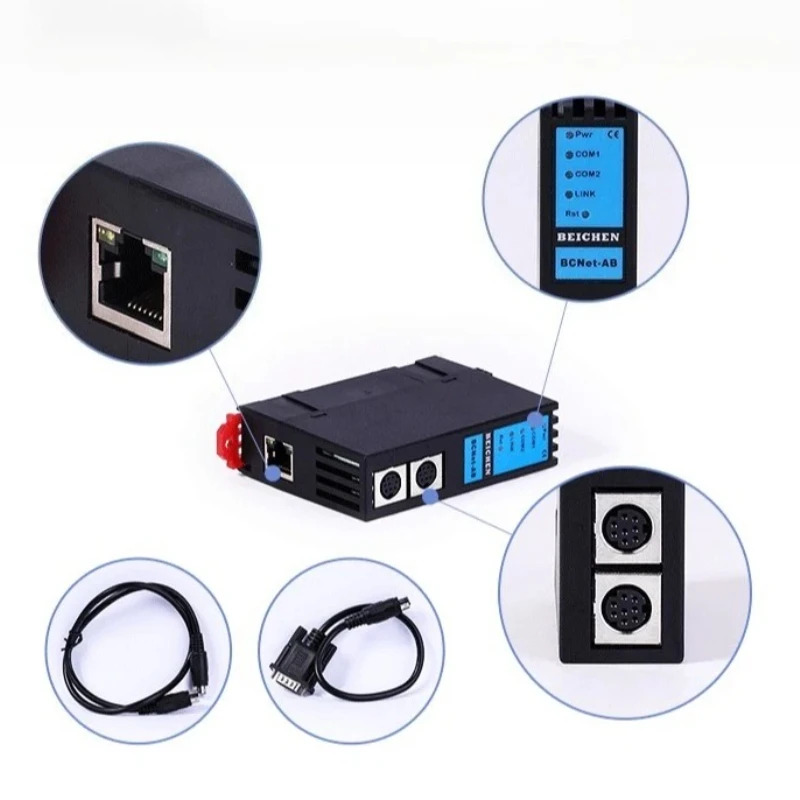 AB Rockwell MicroLogix/SLC500 시리즈 PLC Modbus TCP/IP 데이터 수집 모듈BCNet-AB 시리얼-이더넷 변환기