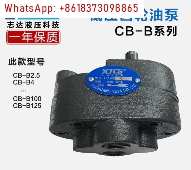 저압 오일 펌프 CB-B16 CB-B20 CB-B25 압력 2.5Mpa 주철 유압 기어 이송