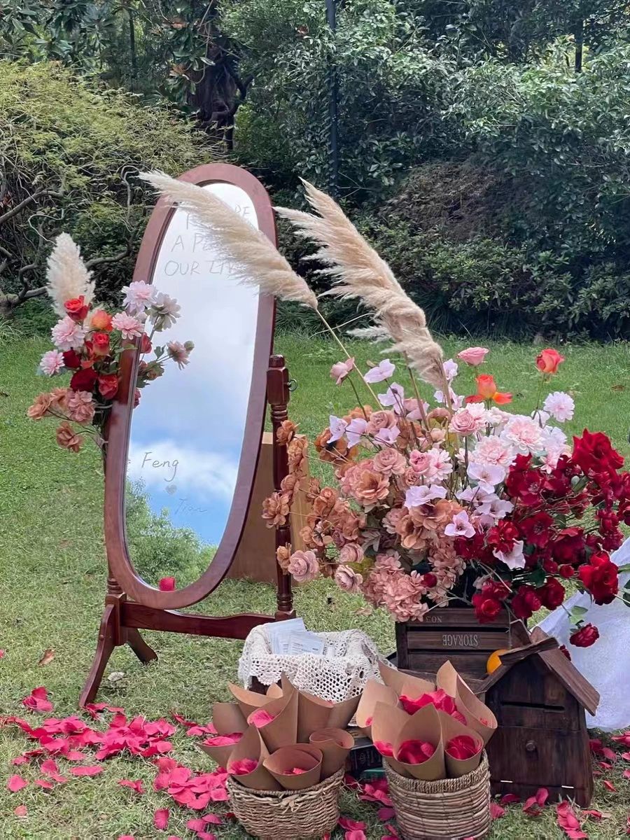 원목 전신거울 회전거울 옷가게 레트로 월넛 빈티지 우드 월넛컬러 가죽 백패널 방폭 미러 기타 아니요 - 상세 이미지 2