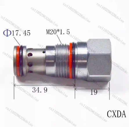 1개 SUN 타입 유압 나사형 카트리지 체크밸브 CXDA/CXFA/CXHA 압력 유지 액세서리
