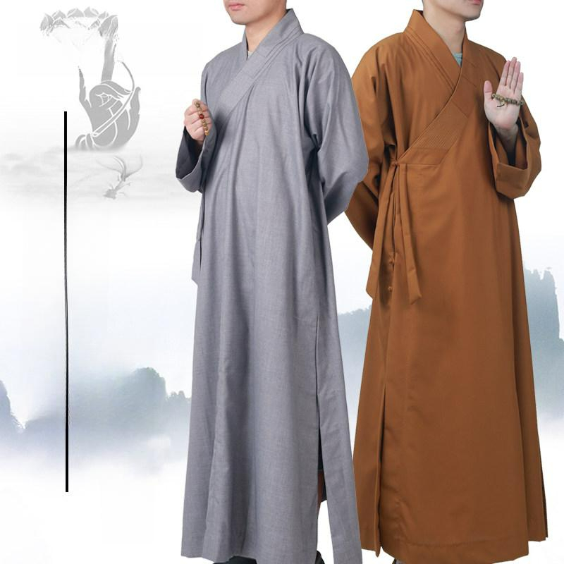 여름 승복 승려복 스님옷 얇은 절옷 불교의상 그레이 35 145cm 봄가을 중간 길이 면 직물 - 상품 이미지