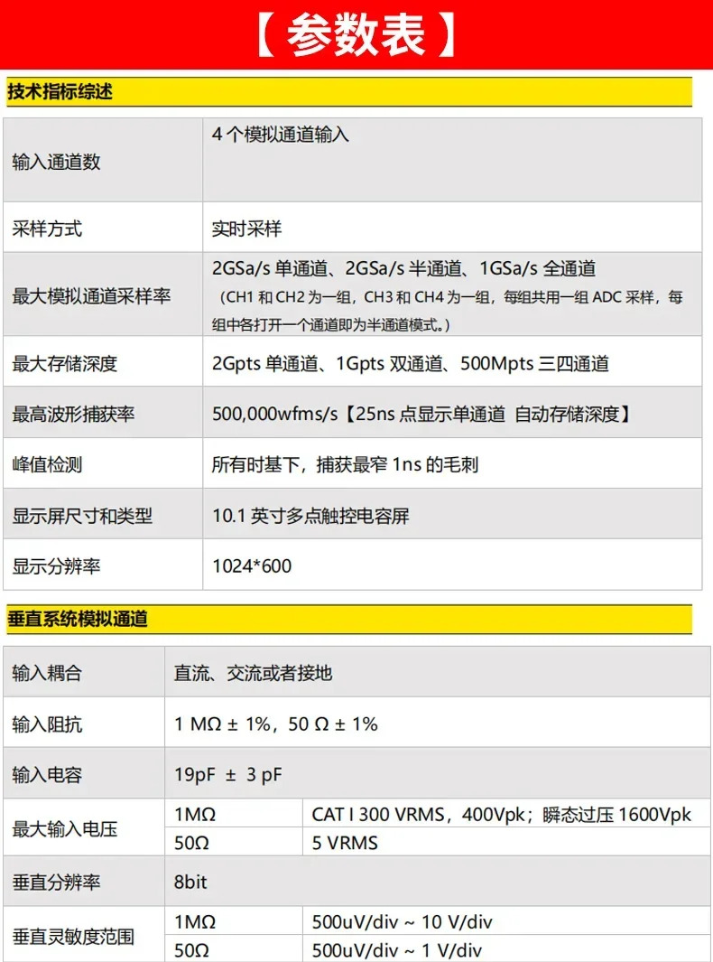 4채널 500MHz 2G 샘플링 속도 형광 디지털 오실로스코프 DPO7504C