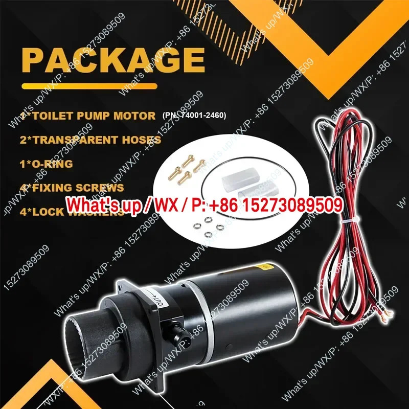 12V 37041-0010 해양 화장실 Macerator 하위 키트 모터 펌프 세트 Jabsco RV 부품 37010-0000 37010-1000 37010-0090 37010-