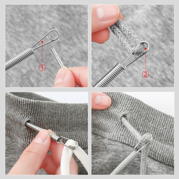 바지 고무줄 끼우개 츄리닝 끈 끼우기 바늘 의류 치마 밴드 셀프 수선 밴딩 - 상세 이미지 2