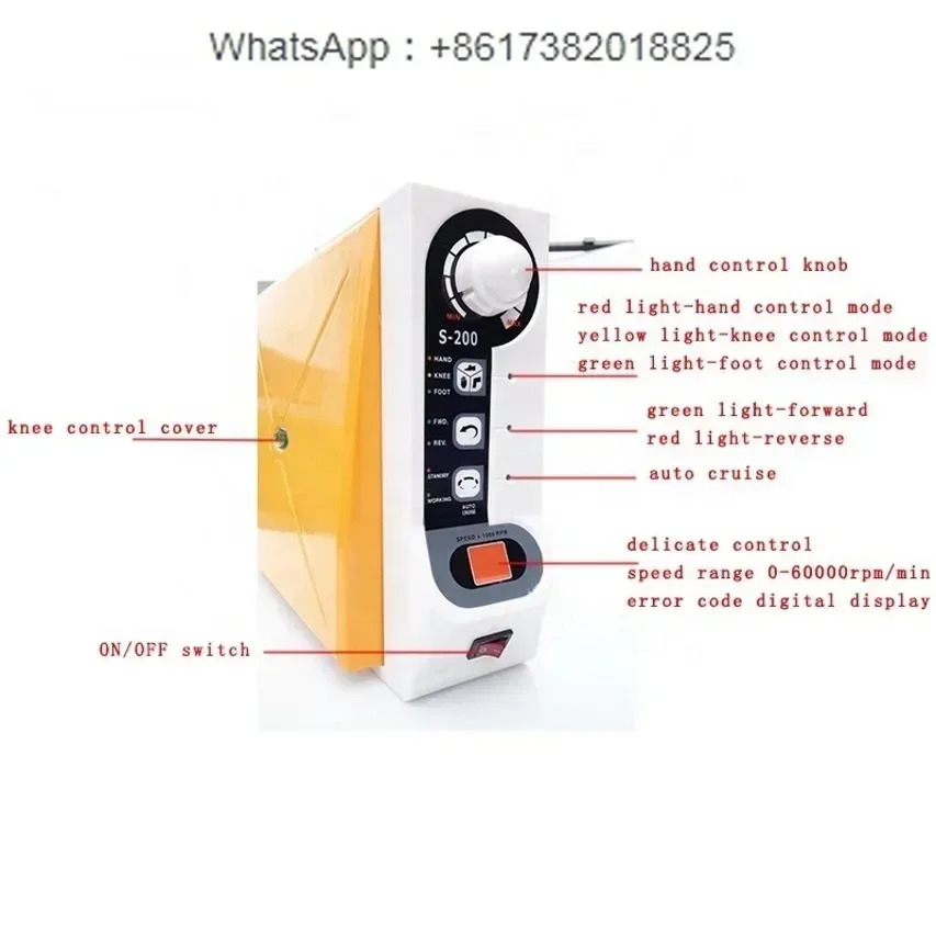 실험실 장비 브러시리스 마이크로모터 150w 60000rpm 고속 마이크로 모터 핸드피스 무릎 컨트롤 포함