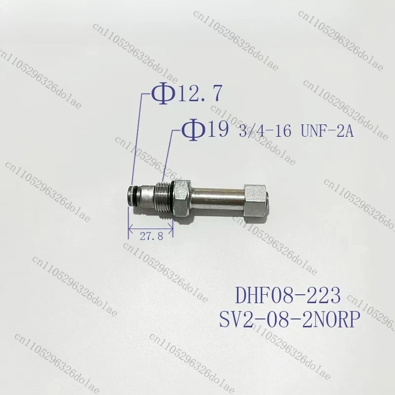 DHF08-223/SV2-08-2NORP 유압 나사형 카트리지 2위치 2방향 단방향 상시 개방 솔레노이드 밸브