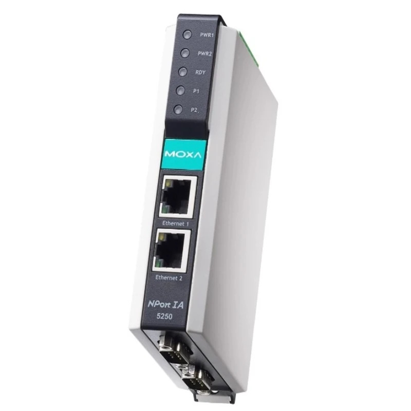 MOXA NPort IA5250 RS-232/422/485 2포트 산업등급 직렬 포트 네트워킹 서버 원본