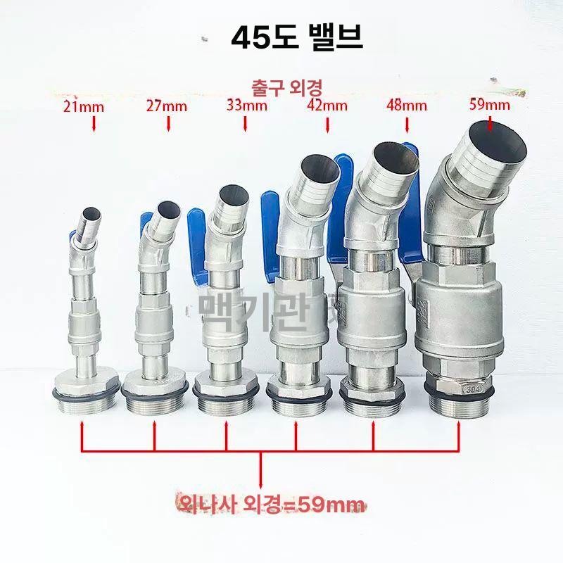 페인트 드럼 오일통 마개 펌프 말통 오일 볼밸브 전용렌치 스텐 운반기 기름통 - 상세 이미지 4