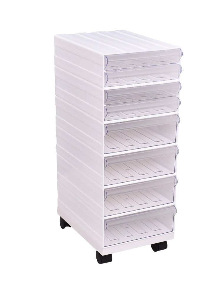 도화지 보관대 용지 수납장 2 서랍 계단식 서류 이동식 A41 세트 모델 8 6단 깊은 서랍 0.7mm - 상품 이미지