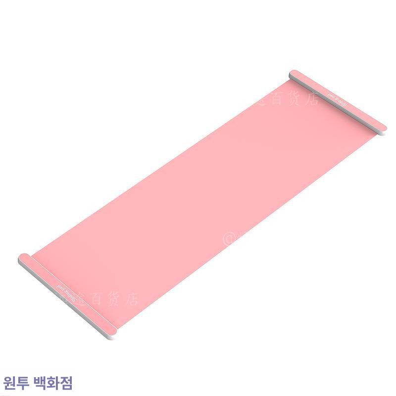 홈트 슬라이드 보드 매트 나혼산 배나라 유산소운동 스케이팅 슬라이딩 스케이트훈련 실내스포츠 오렌지+그레이 1.6m 60x160 CM - 상품 이미지