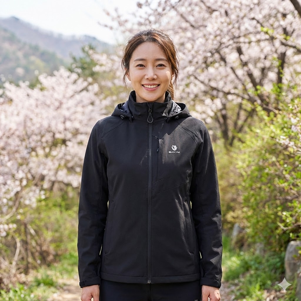 블랙야크 여성 봄 아웃도어 방풍 생활방수 항균 등산 바람막이 자켓 - 상품 이미지