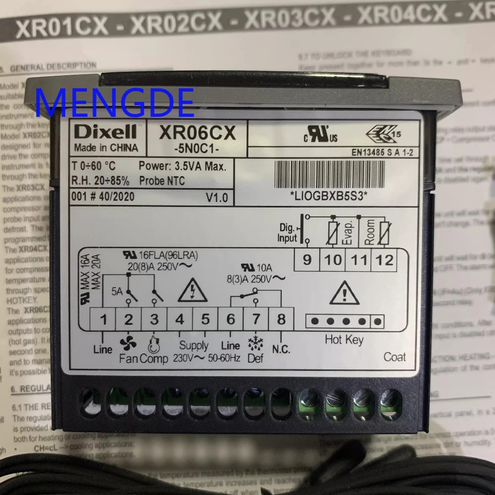 Dixell XR06CX-5N4C7 XR06CX 온도 컨트롤러 프로브센서 포함