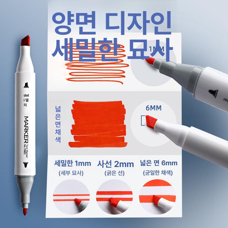 롱 헤드 목공 유성 마커펜 타일 방수 펜 속건성 마킹펜 - 상세 이미지 2