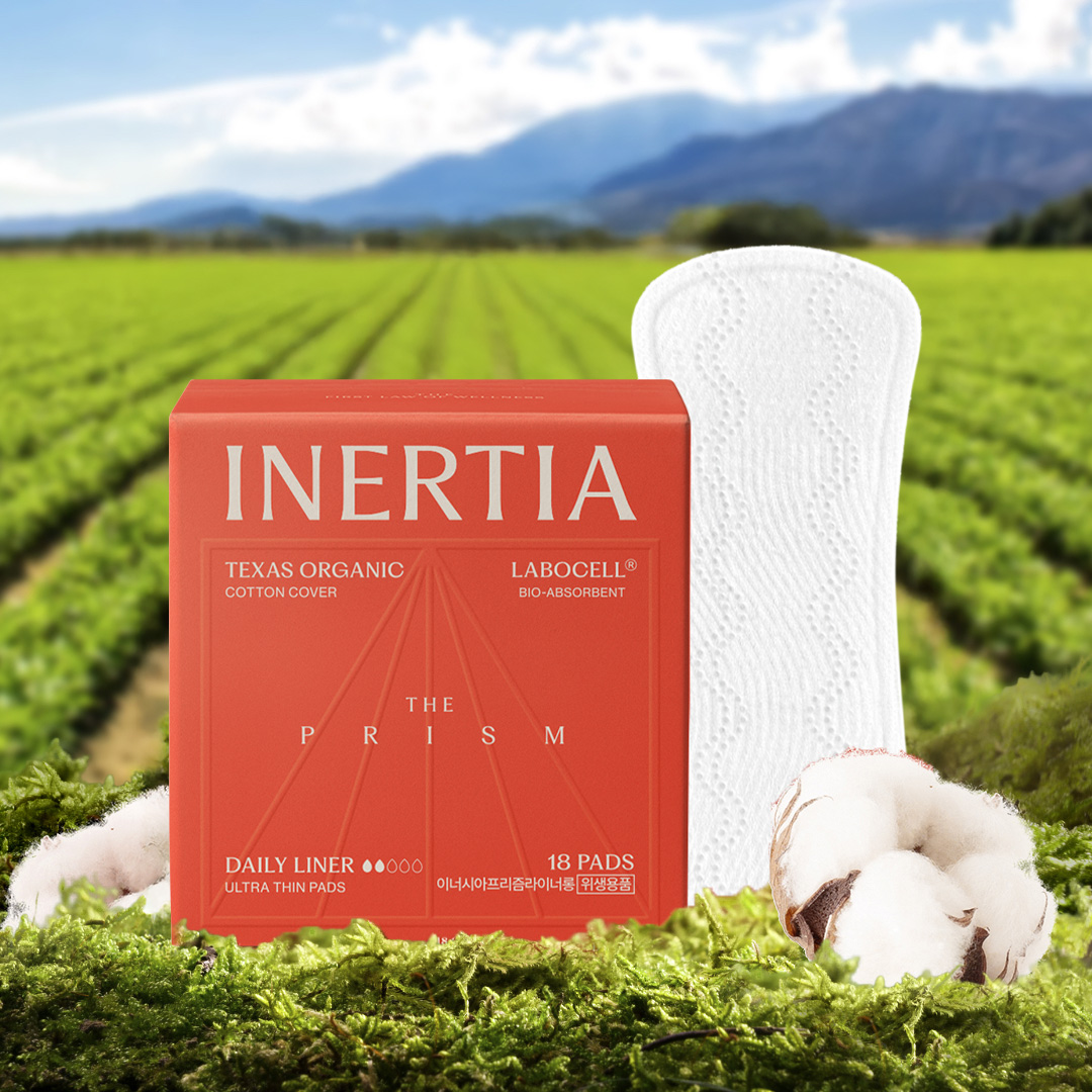 이너시아 더 프리즘 유기농 반창고 팬티라이너 제품 이미지