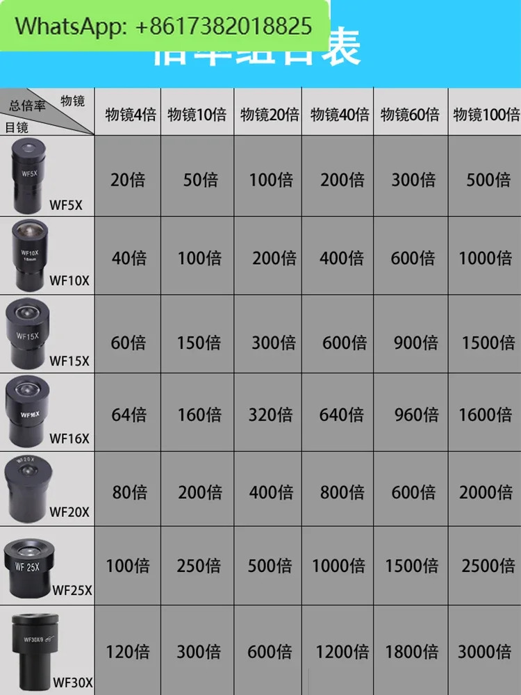 고화질 광각 접안렌즈 고배율 저배율 10x 20X30X 마이크로미터 인터페이스 23.2
