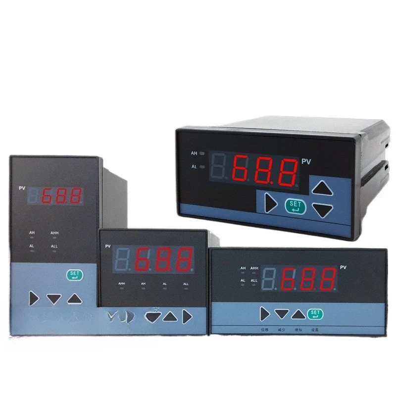 지능형 디지털 온도 압력 컨트롤러 4-20mA PT100 PID RS485 단일 루프 측정 제어 장비