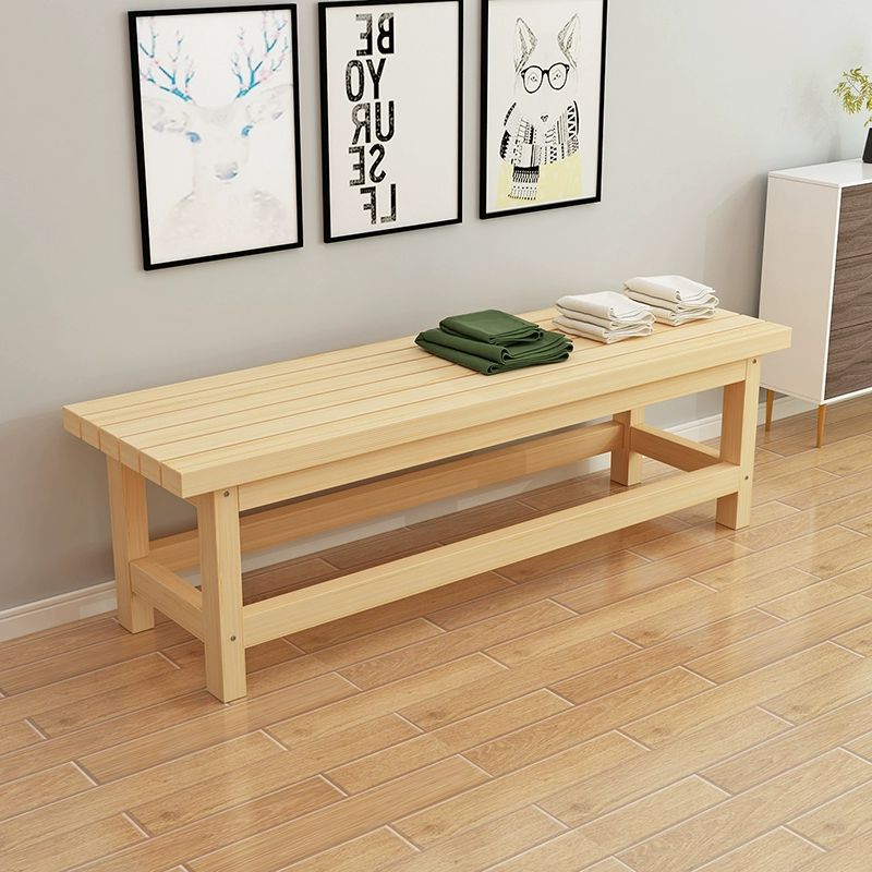 편백나무 원목 벤치 사우나 헬스장 침실 인테리어 의자