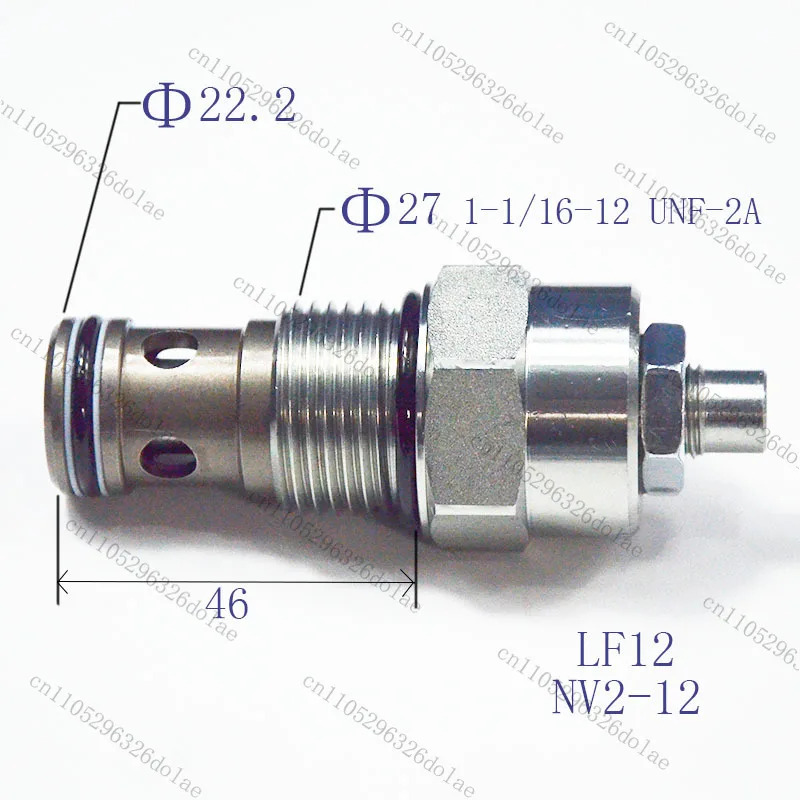 LF12-00 /NV2-12 나사형 카트리지 양방향 스로틀 밸브