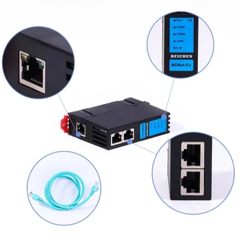 BCNet-FJ 시리얼-이더넷 변환기 Fuji SPB/NB 시리즈 PLC Modbus TCP/IP OPC RS232 데이터 수집 모듈용