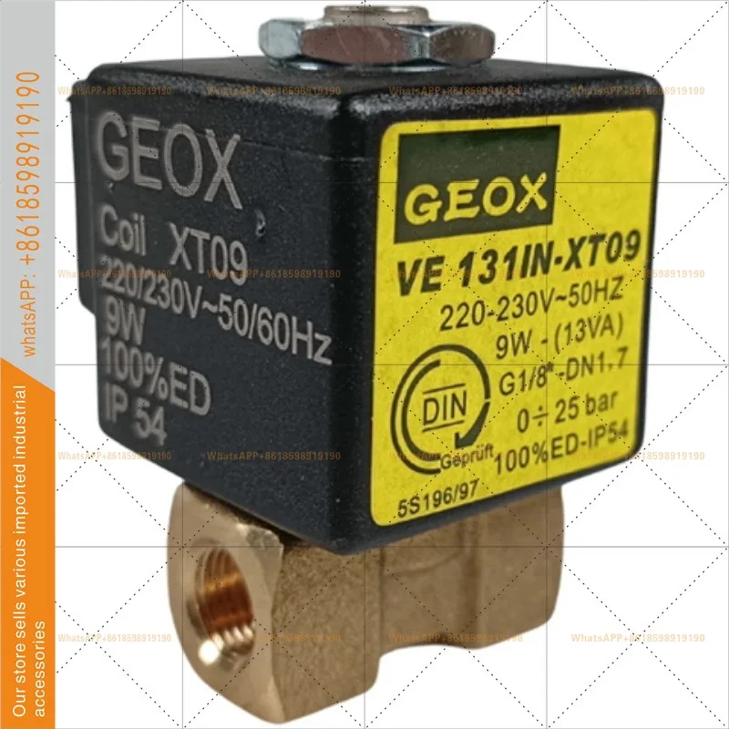 VE131IN-XT09 솔레노이드 밸브 GEOX XT09 코일