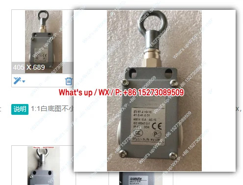 금속 안전 제어 여행와이어 로프 리미트 스위치 EM41Z10/1S