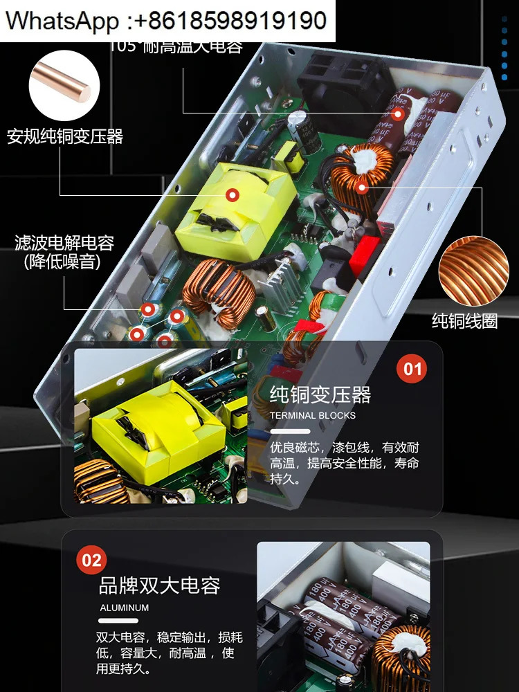 L Mingwei RSP-500/1000/1500/3000W 고전력 PFC 스위칭 전원공급장치 24V27V36V48V
